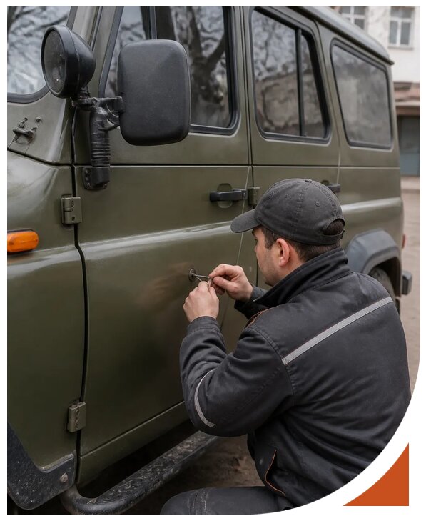 Профессиональное вскрытие автомобиля УАЗ без повреждений в Ханты-Мансийске